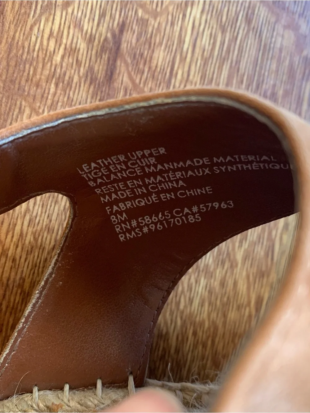 Susina Brown Suede Espadrille Wedge Sandals size 8